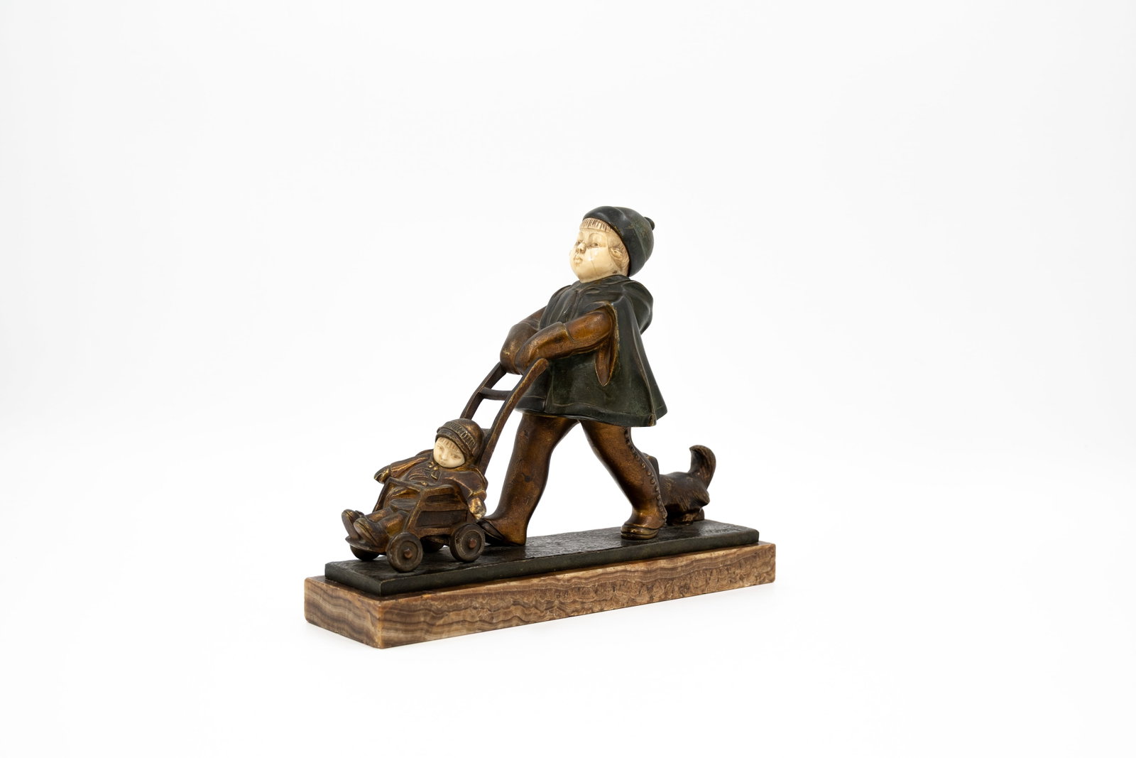 Alexandre KELETY (1893-1961) A Hungarian multi-patinated bronze chryselephantine sculpture (1 of 15)