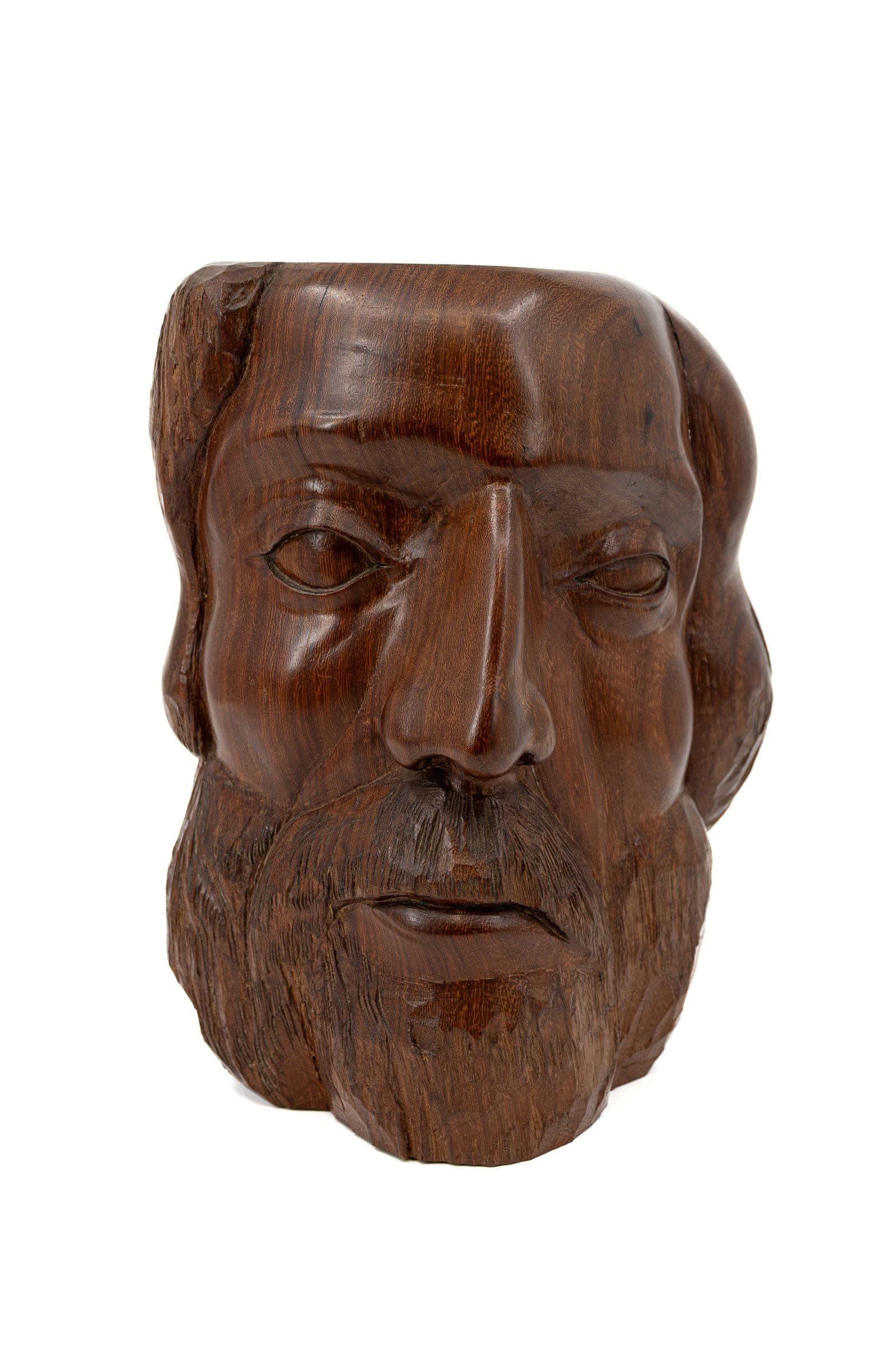 Joris MINNE (1897-1988) A Belgian carved wood sculpture bust (1 of 9)