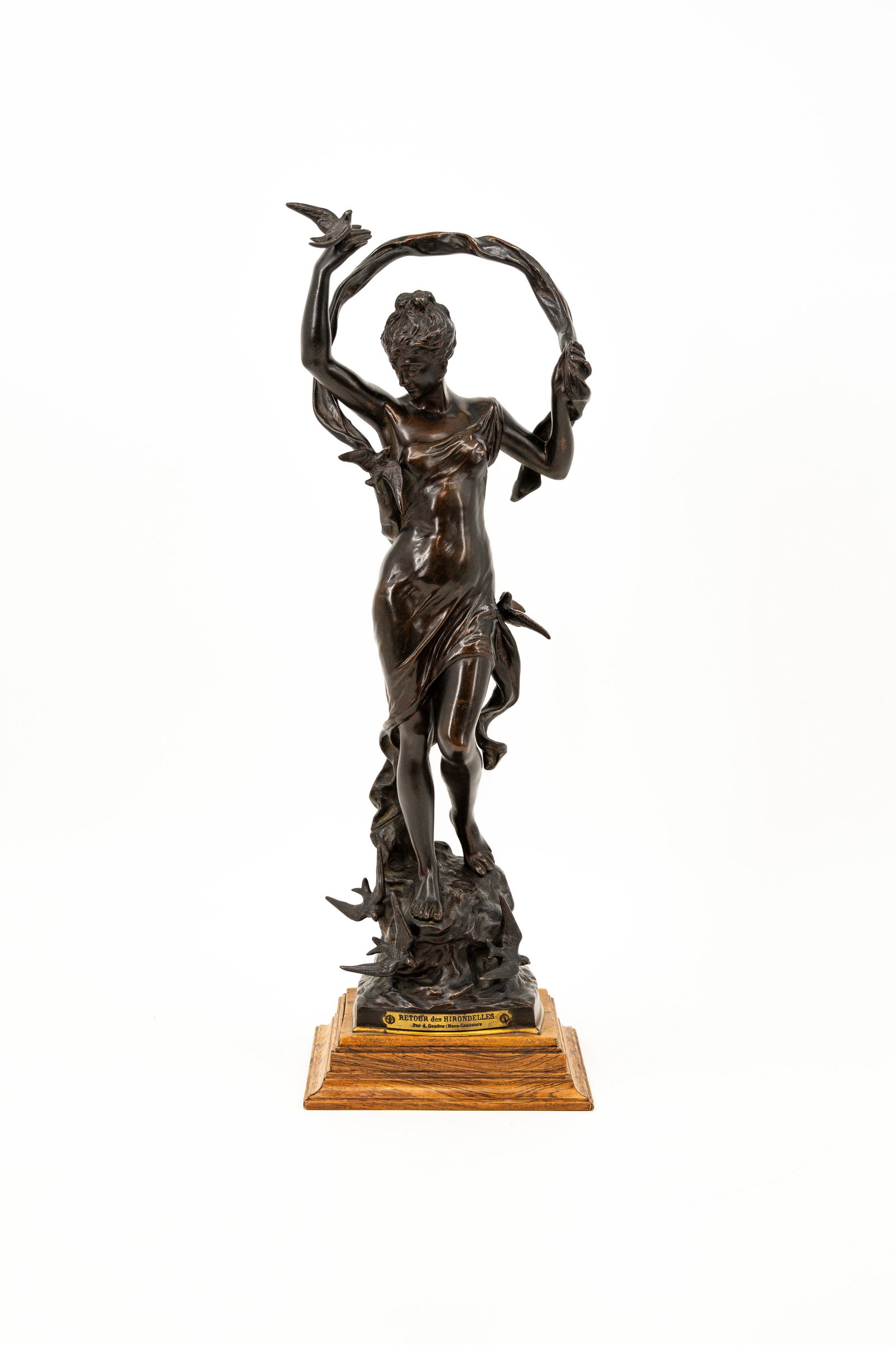 Adrien Étienne GAUDEZ (1845-1902) An antique patinated bronze sculpture (1 of 7)