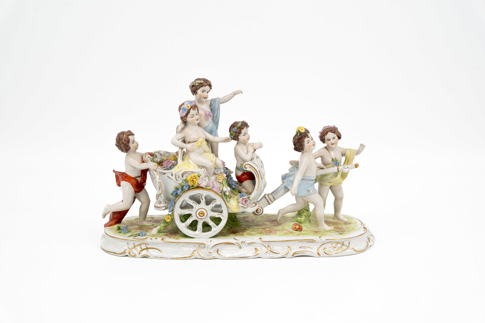 A German Saxony Scheibe-Alsbach figural porcelain group (1 of 12)