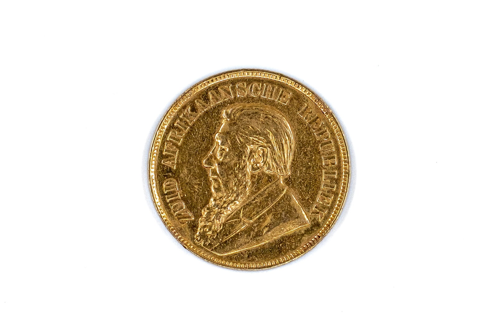 A South African gold 1 Pond coin of Paul Kruger, dated 1898 (1 of 2)