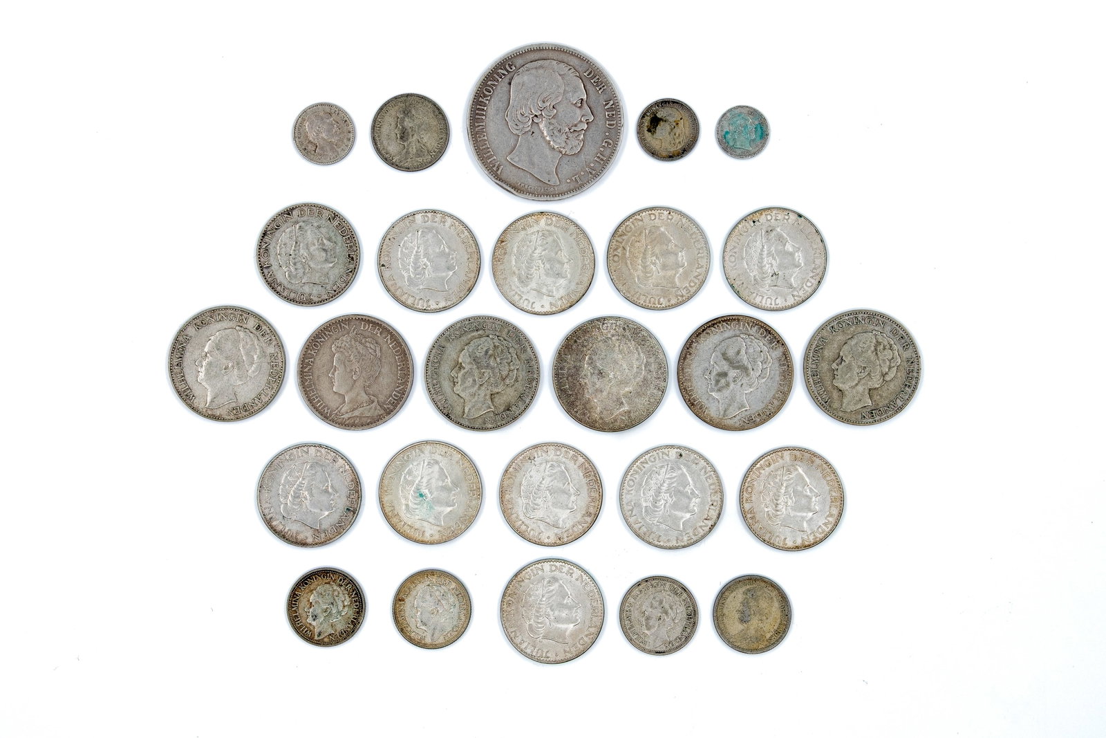 A lot of Dutch silver coins (1 of 2)