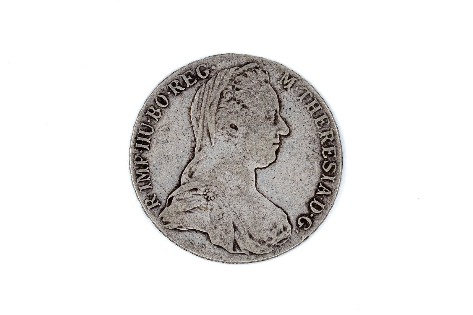 An Austrian silver Maria Theresa thaler, dated 1780 (1 of 2)