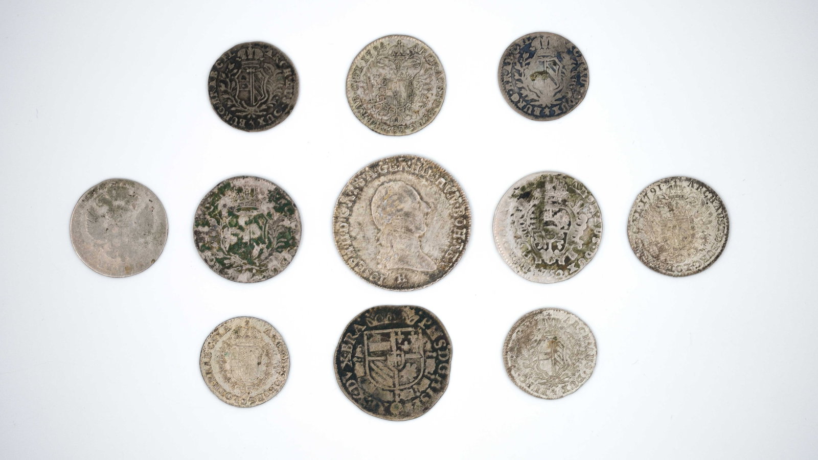 A lot of assorted European silver coins, variously dated (1 of 2)