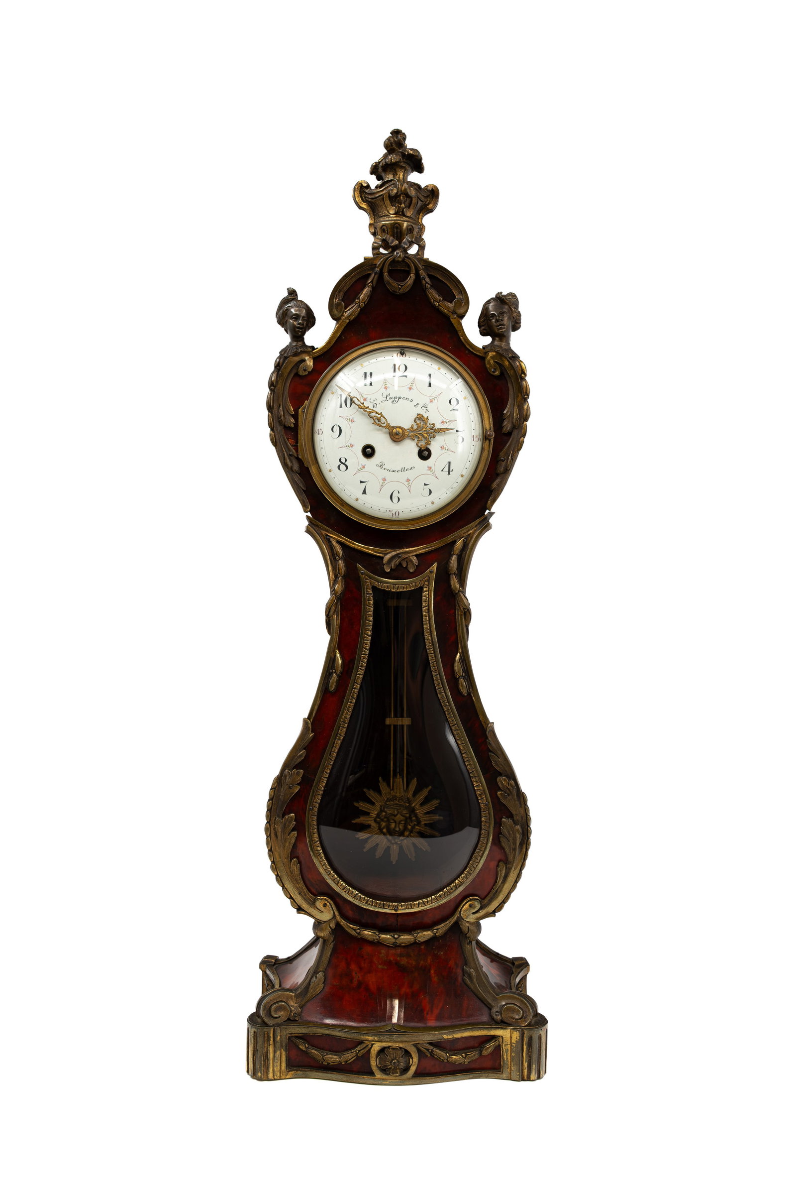 H. LUPPENS et Cie (XIX) A French Louis XV style bronze mounted and tortoiseshell longcase clock (1 of 13)