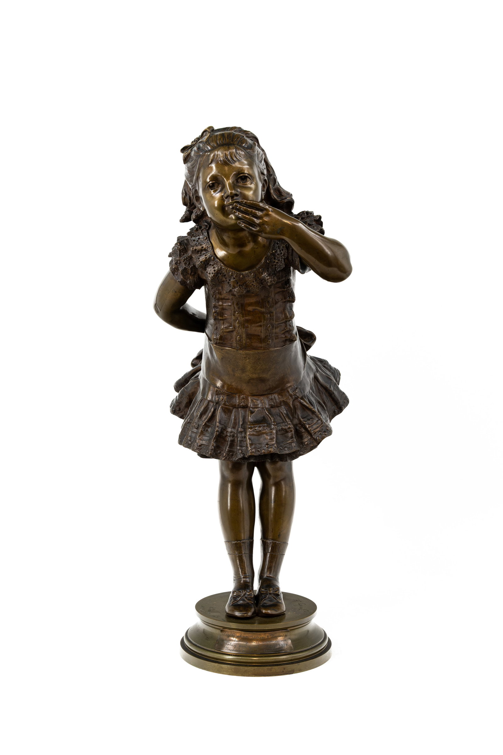 Adrien Étienne GAUDEZ (1845-1902) "Jour De Fête". An antique patinated bronze sculpture (1 of 10)