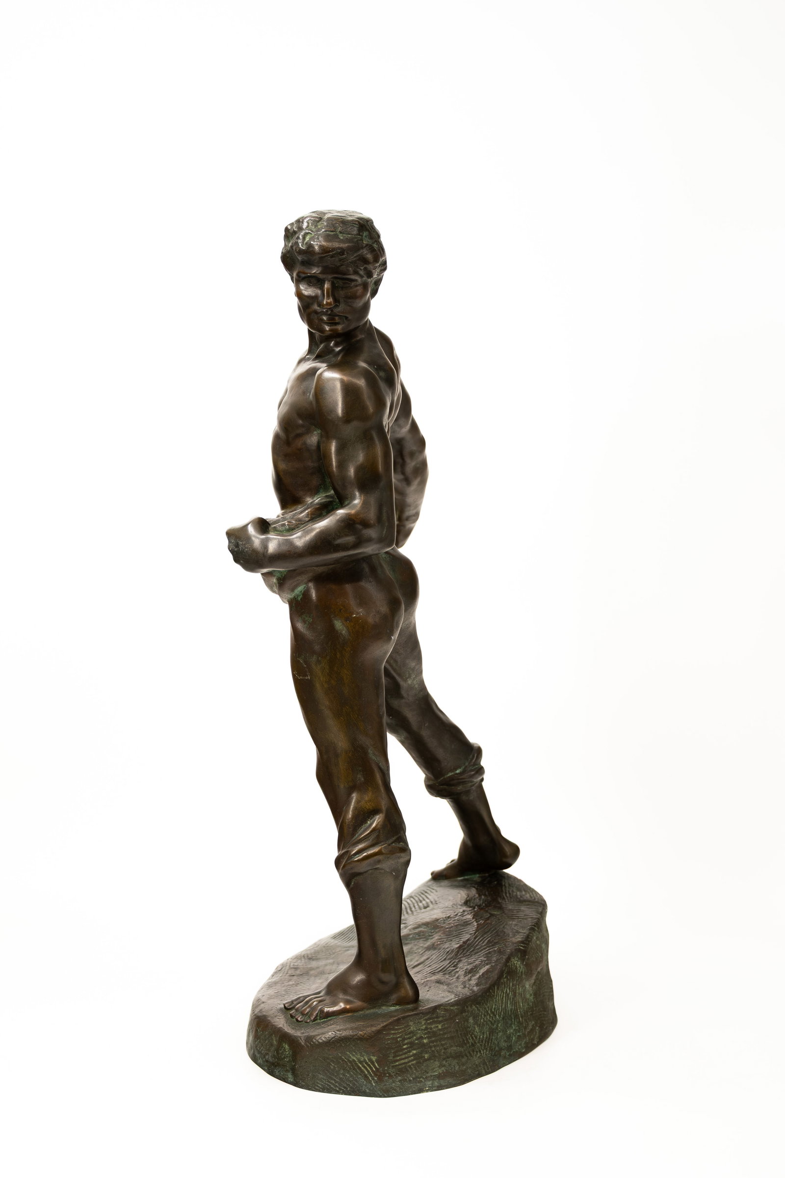 Jef LAMBEAUX (1852-1908). "The Sower". A large and antique patinated bronze sculpture (1 of 9)