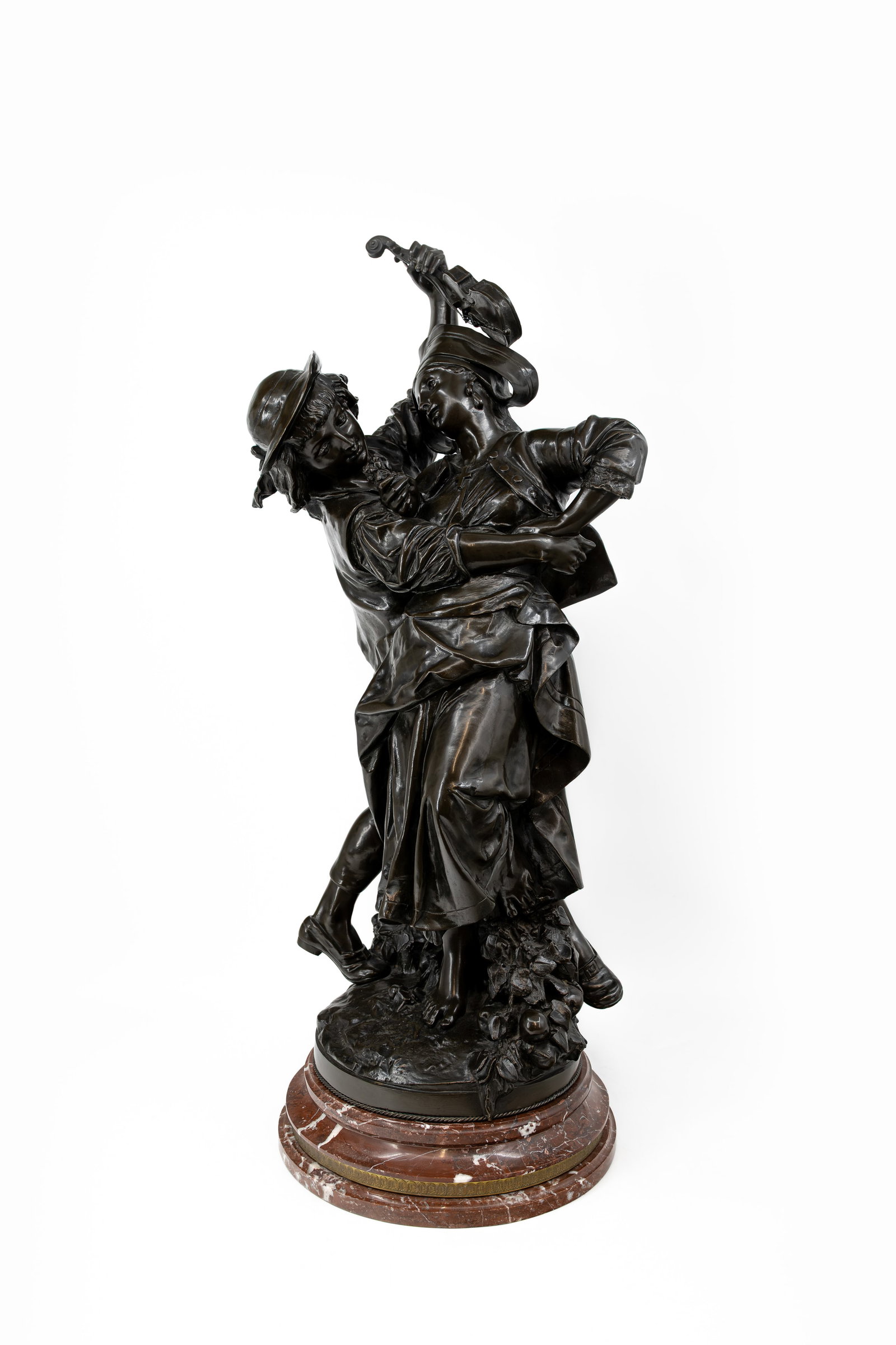Albert-Ernest CARRIER-BELLEUSE (1824-1887) An antique patinated bronze sculpture (1 of 7)