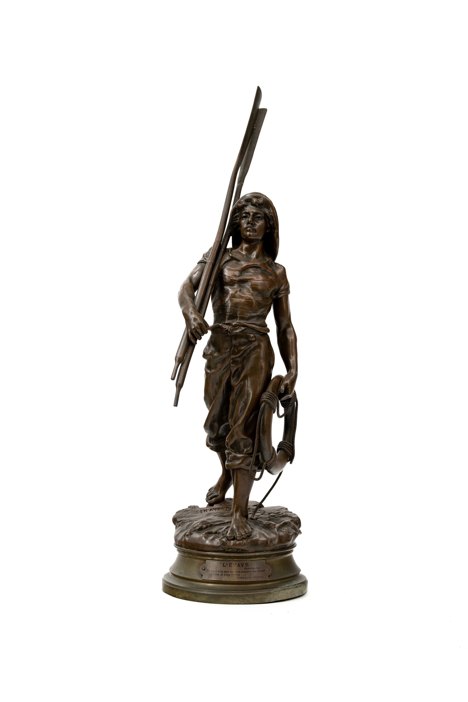 Antoine BOFILL (1875-1940) "En Avant!". An antique patinated bronze sculpture (1 of 12)