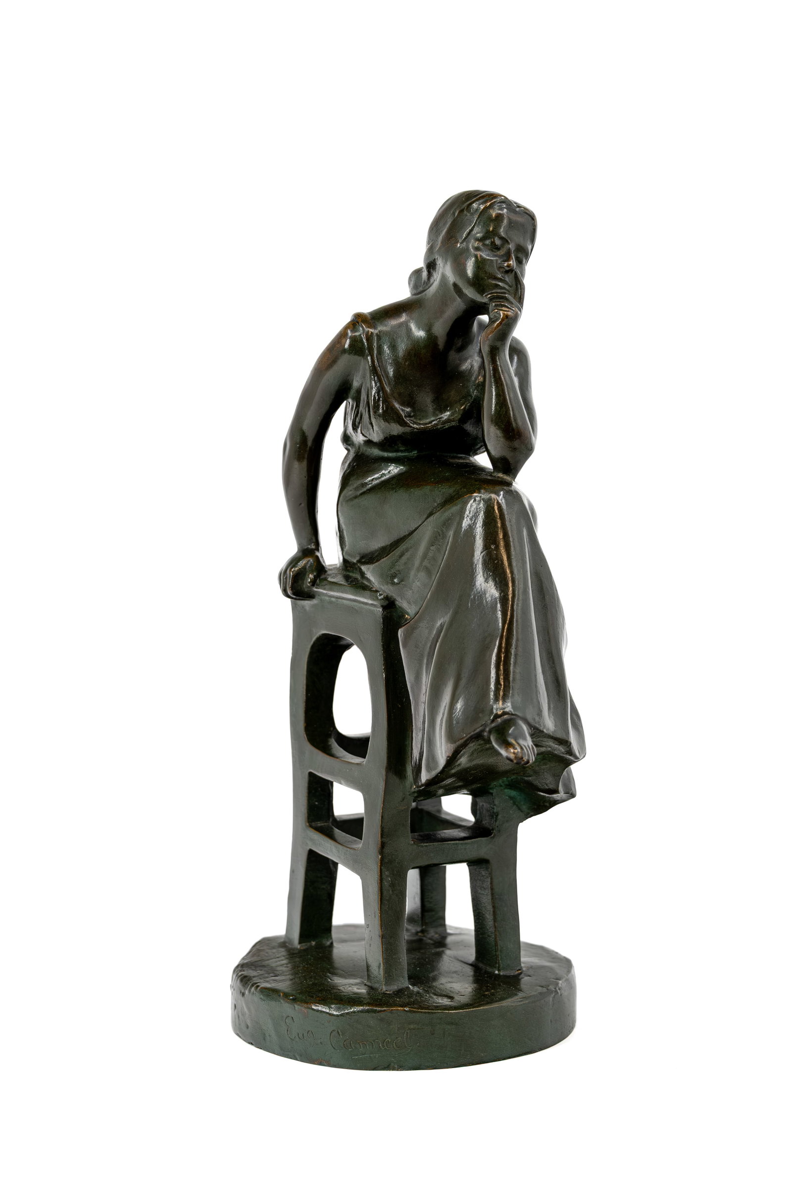 Eugene CANNEEL (1882-1966) A Belgian patinated bronze sculpture (1 of 9)