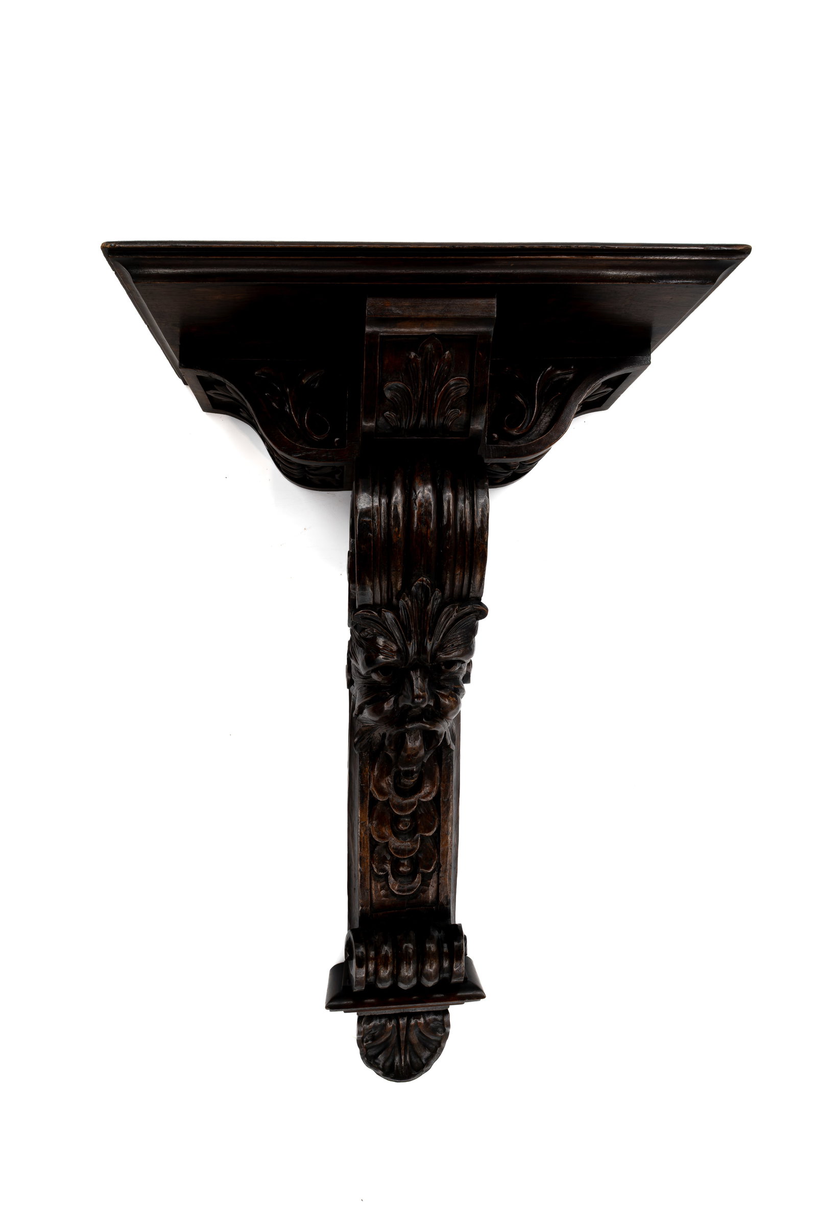 An antique German Black Forest carved wooden wall console (1 of 6)