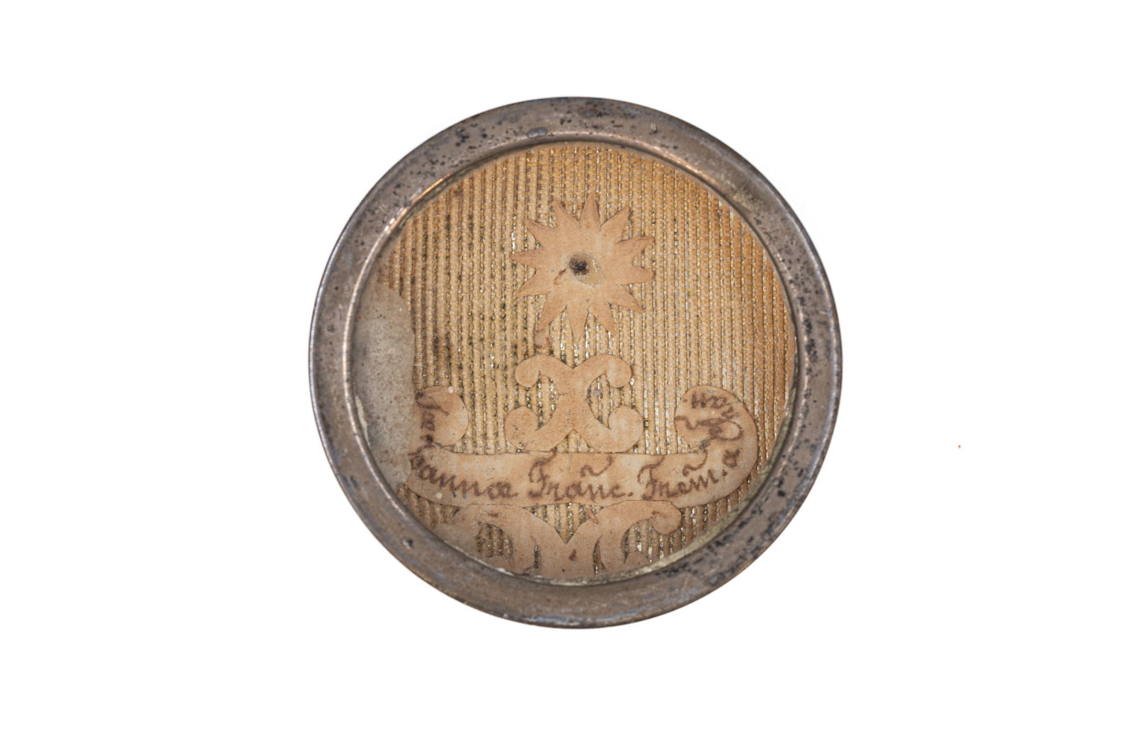 A sealed theca containing a flesh relic of Saint Jane Frances de Chantal, with a COA (1 of 3)