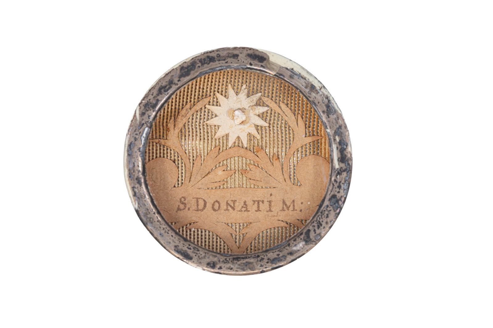 A sealed theca containing a relic of Saint Donatus, with a Certificate of Authenticity (1 of 3)