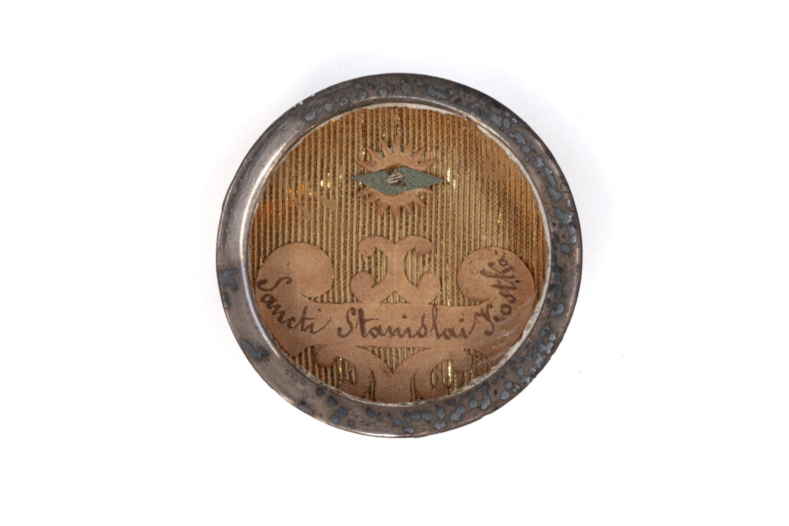 A sealed theca containing a relic of Saint Stanislaus Kostka, with a Certificate of Authenticity (1 of 3)