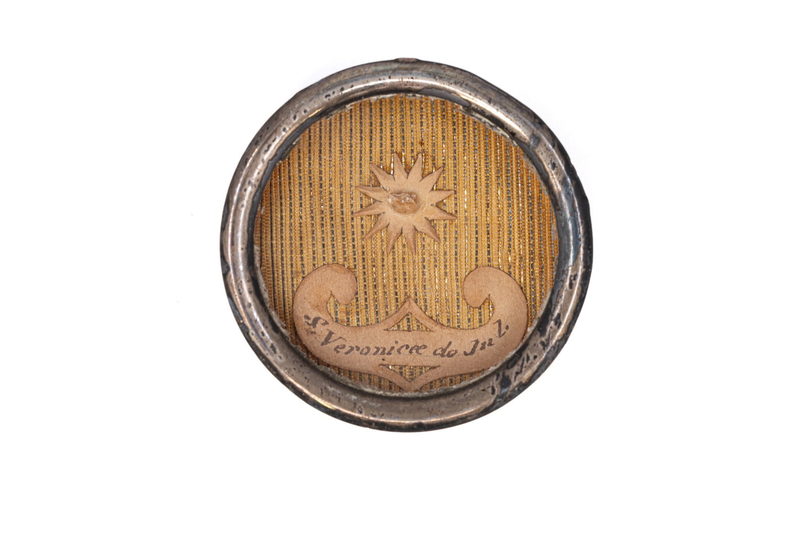 A sealed theca containing a relic of Saint Veronica Giuliani, with a Certificate of Authenticity (1 of 3)