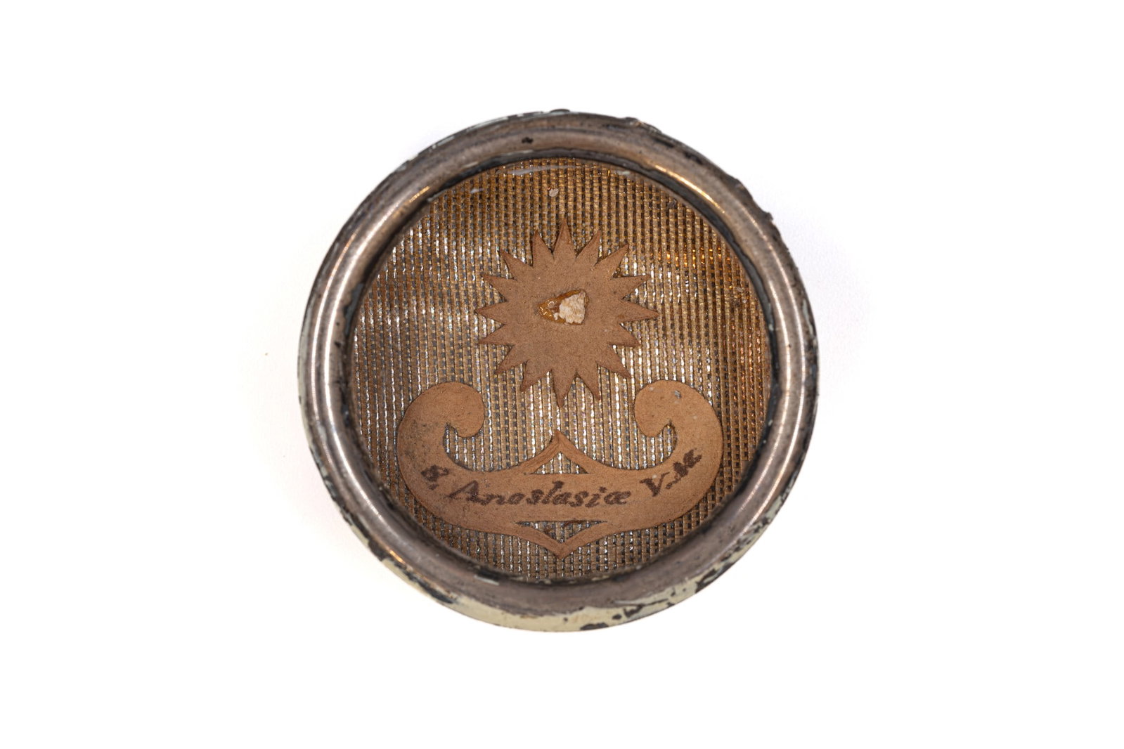A sealed theca containing a relic of Saint Anastasia, with a Certificate of Authenticity (1 of 3)