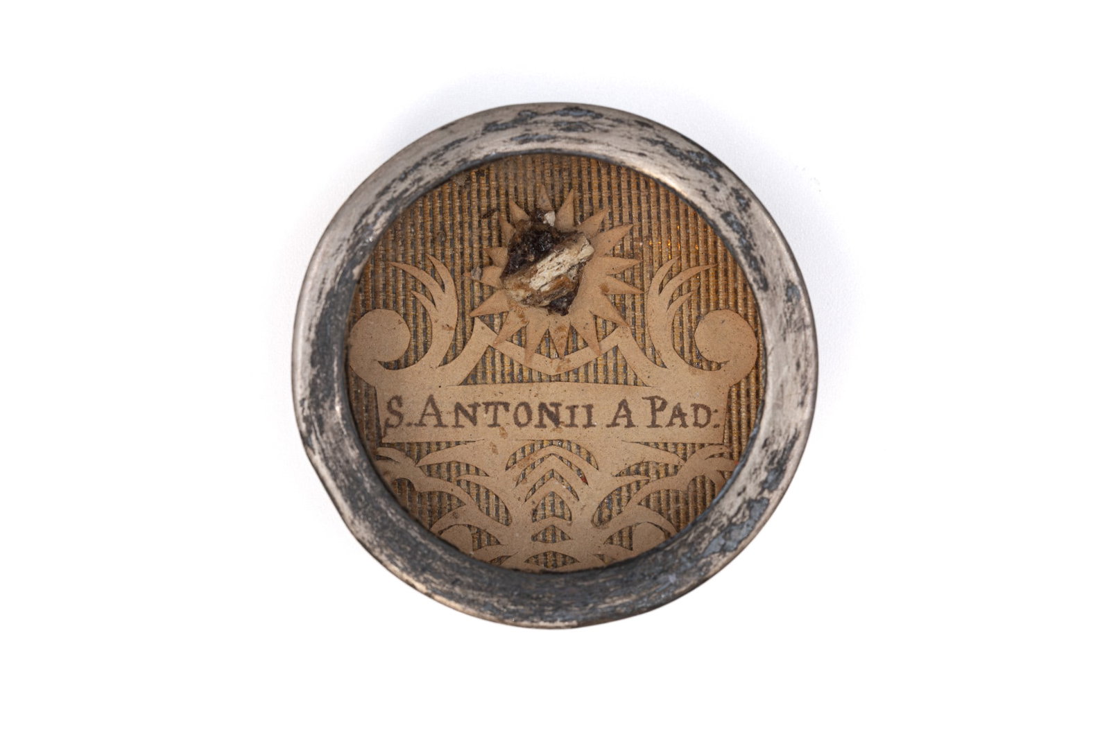 A sealed theca containing a relic of Saint Anthony of Padua, with a Certificate of Authenticity (1 of 3)