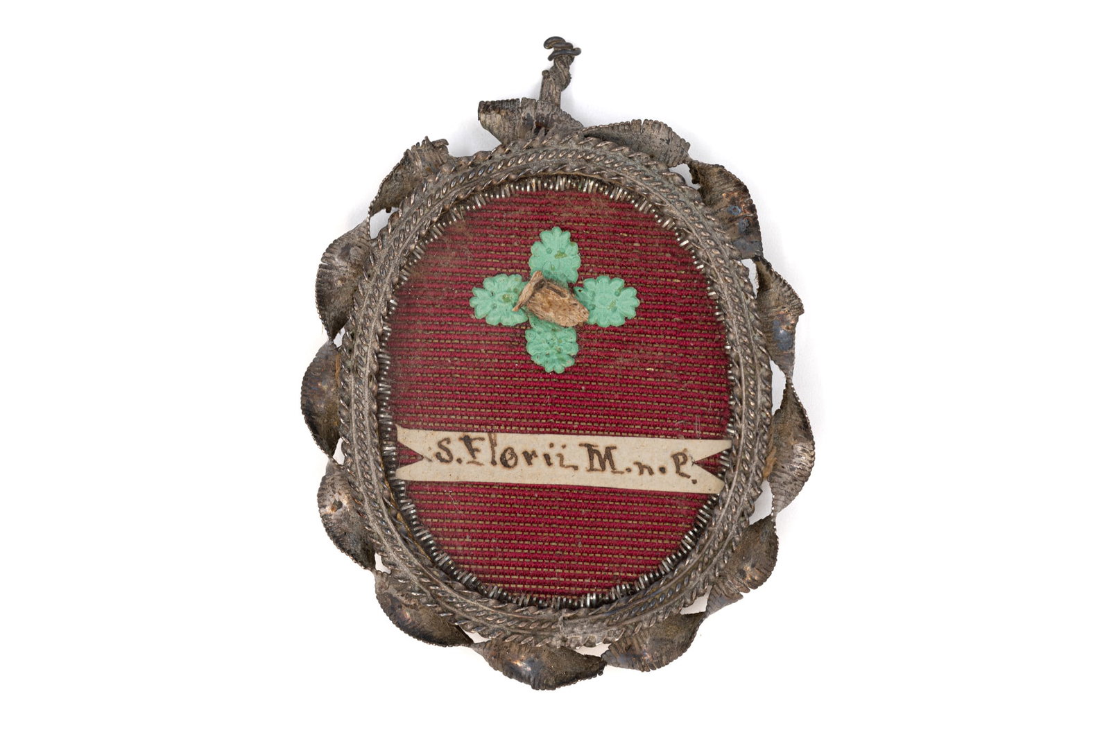 A sealed theca containing a relic of Saint Florius (1 of 2)