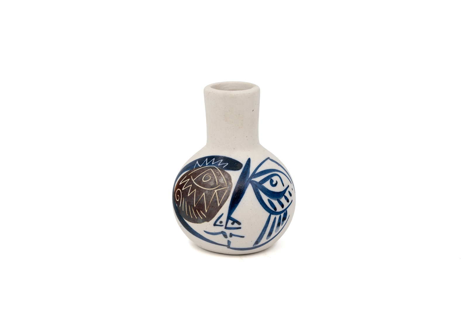 A vintage Picasso style ceramic vase by Otero Regal Spain (1 of 7)