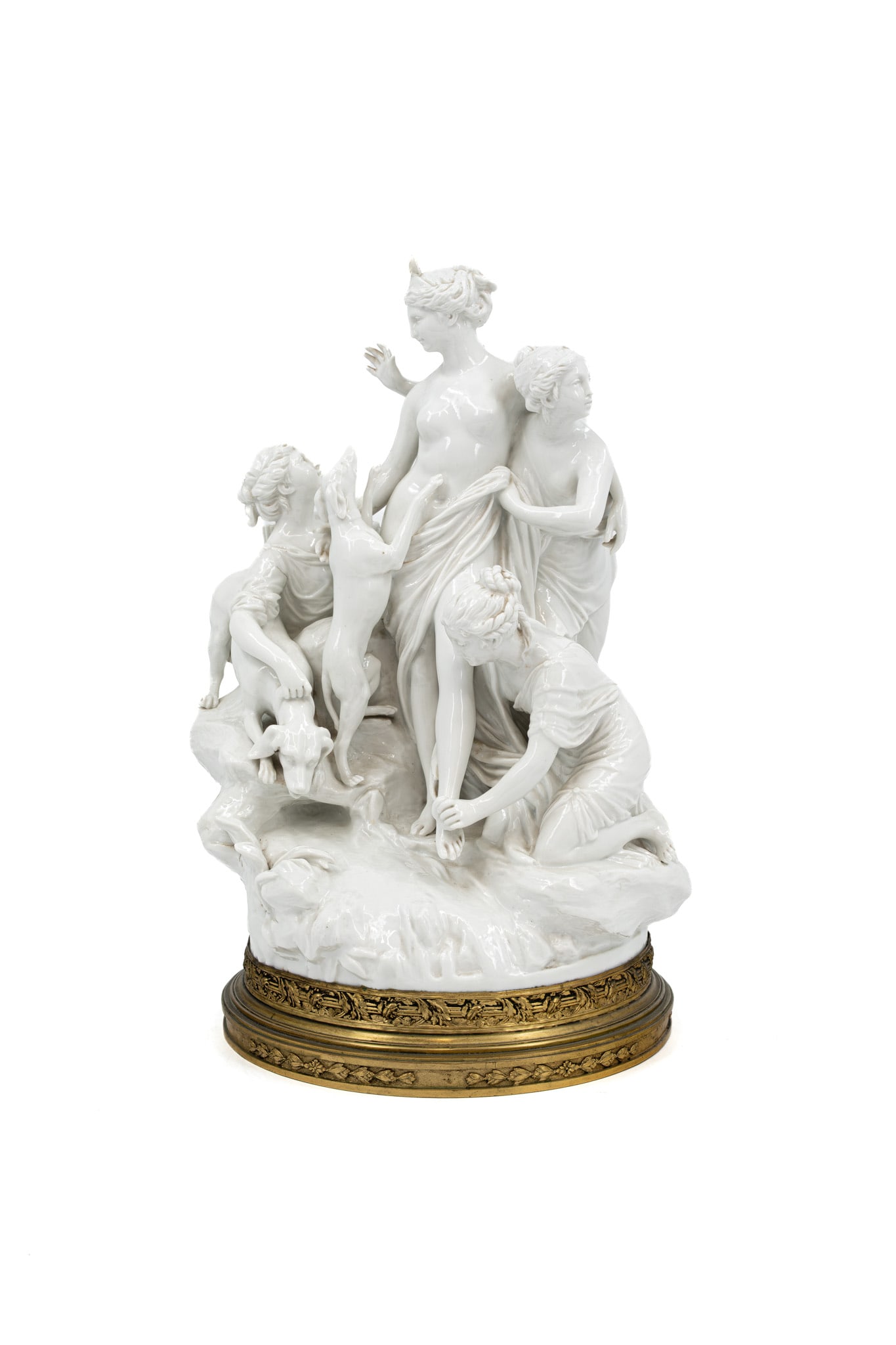 A large and antique mythological figural porcelain group (1 of 11)