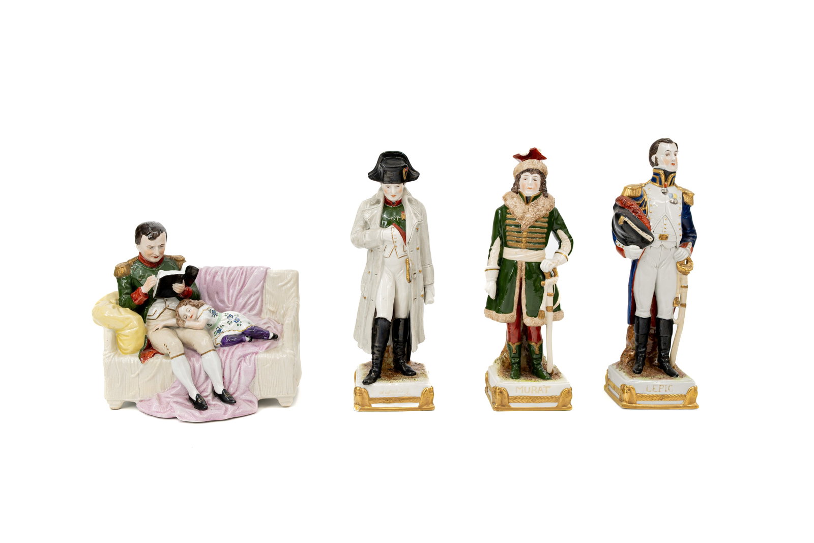 A lot of four German Saxony Scheibe-Alsbach Napoleonic figurines (1 of 14)