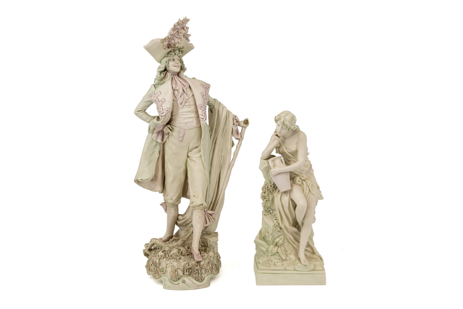 A composed lot of two Bohemian Royal Dux figures (1 of 10)