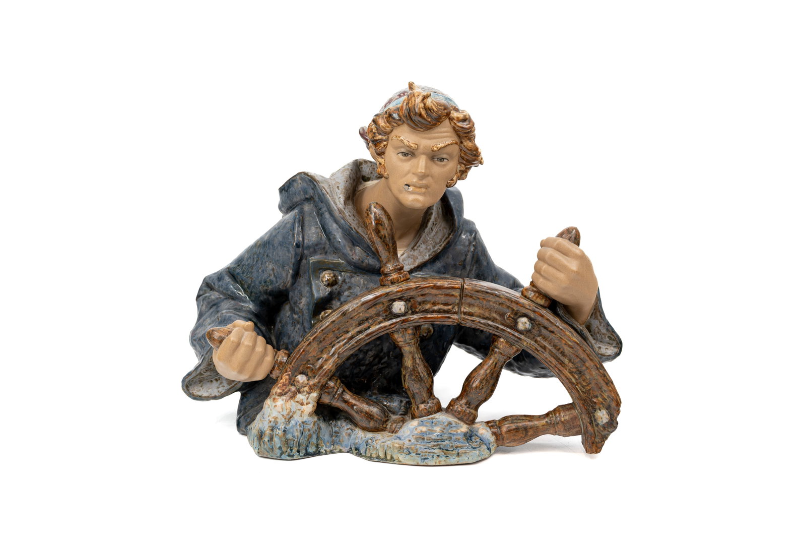 A large 20th-century Spanish Lladró glazed stoneware figure of a seaman (1 of 9)