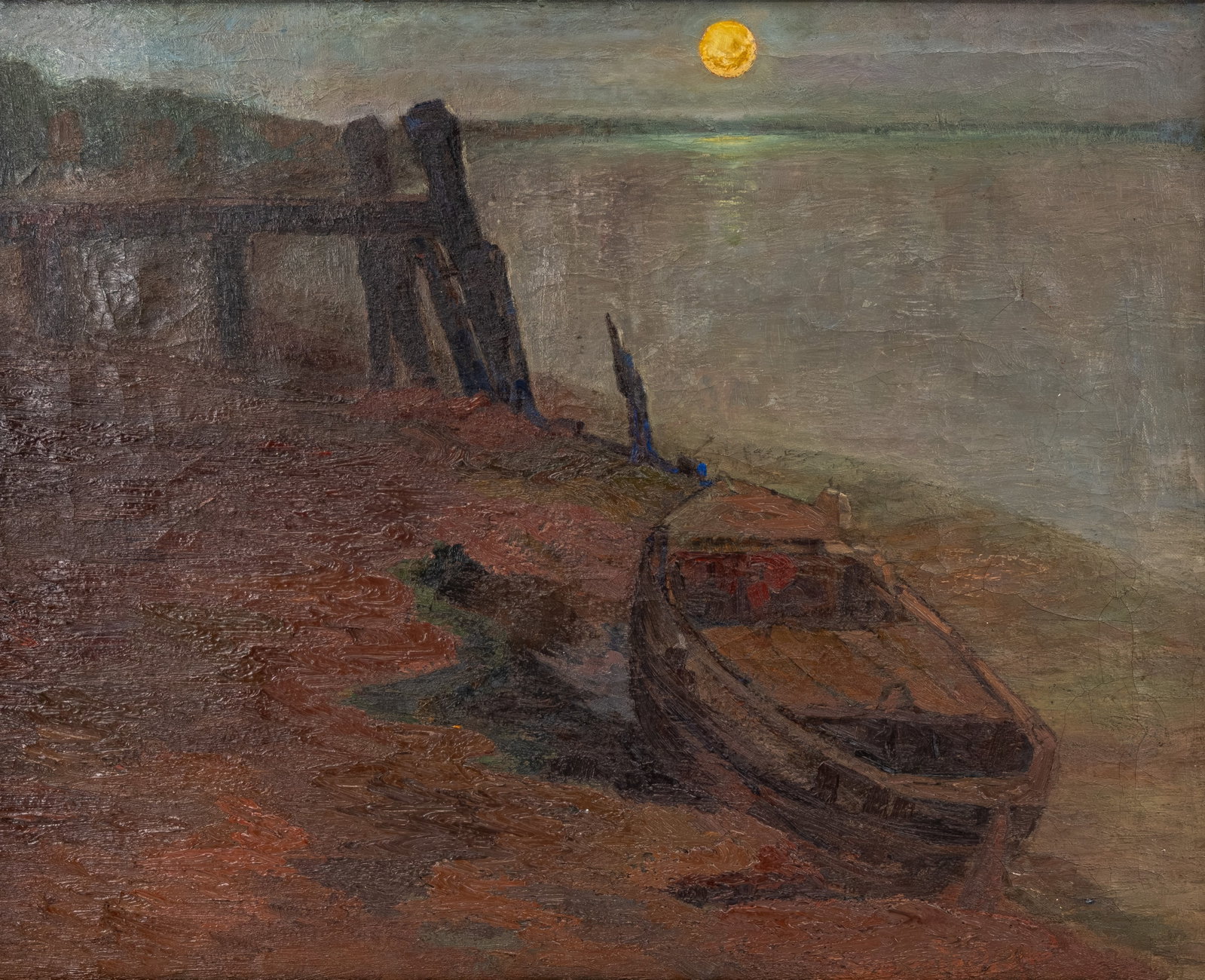 Albert BAERTSOEN (1866-1922) Attribuited to. A large oil on canvas painting (1 of 9)
