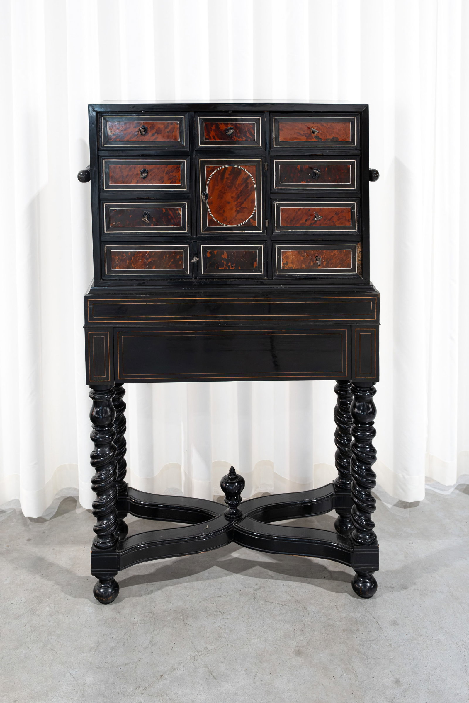 An antique Flemish Antwerp Baroque-style cabinet on stand (1 of 10)