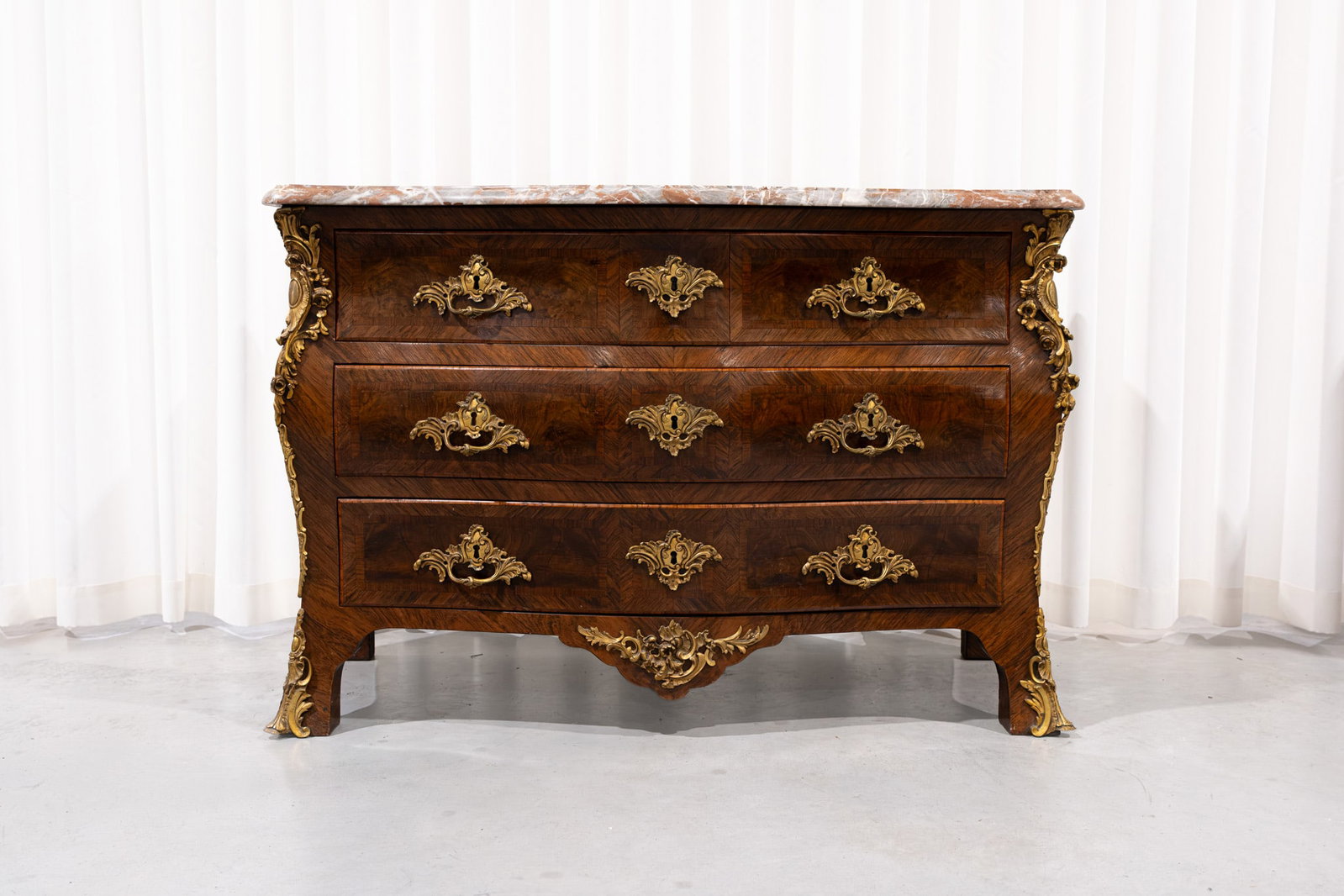 An antique Louis XV rococo style commode (1 of 7)