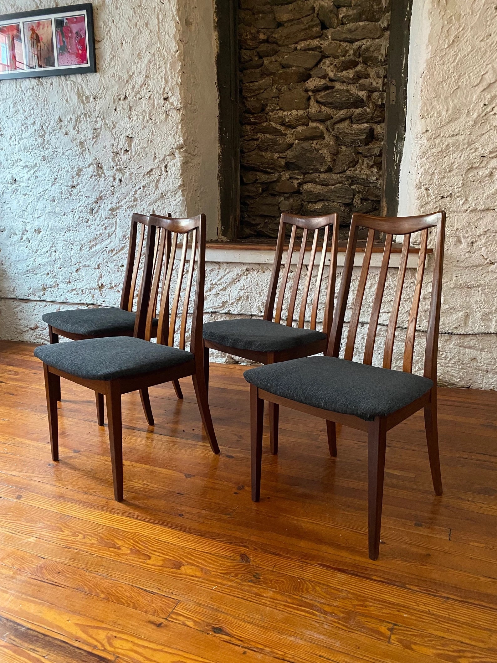 Leslie Dandy for G Plan Teak Dining Chairs – Set of Four (1 of 8)