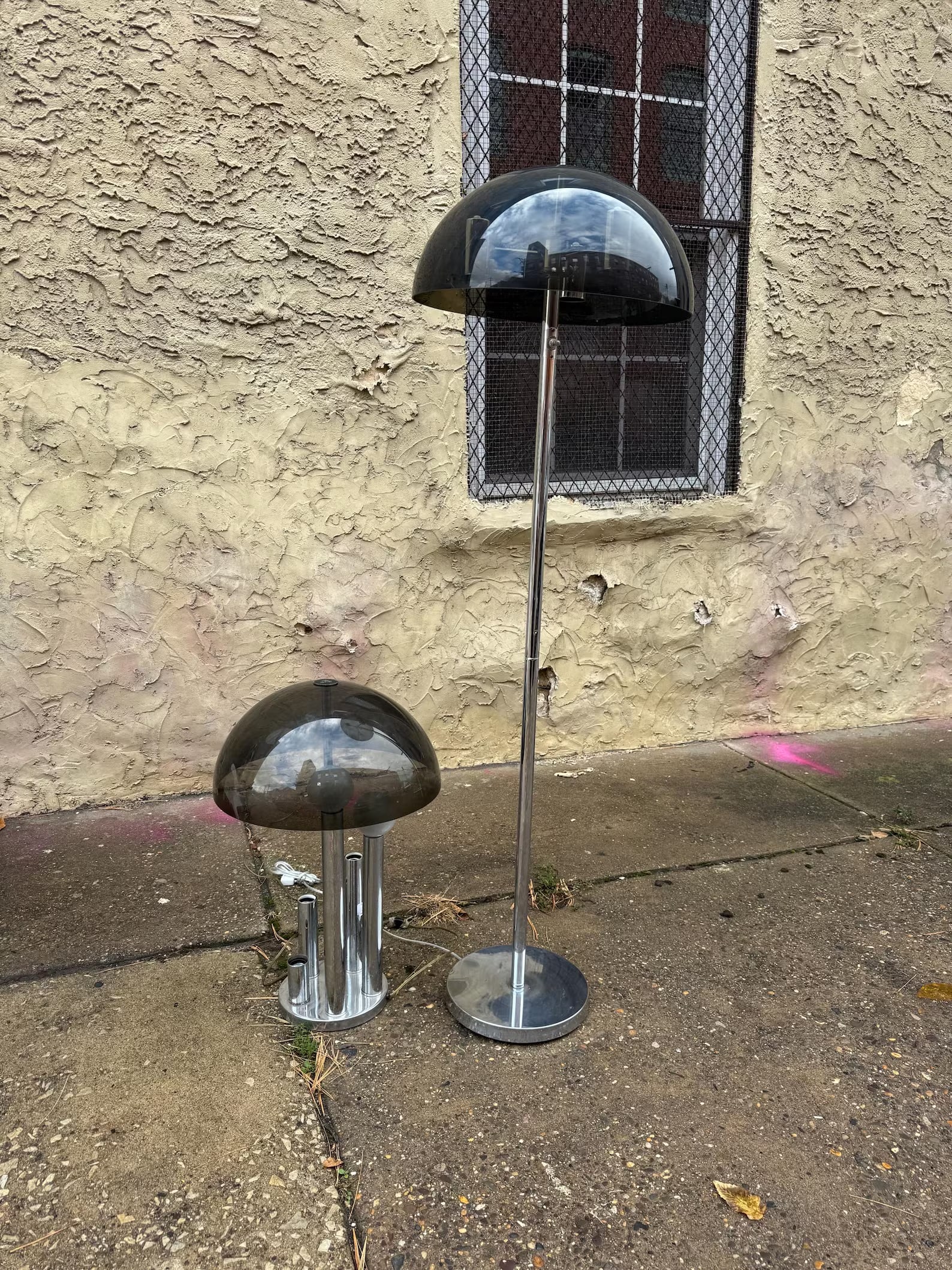 Mid Century Chrome Globe Floor Lamp, Space Age Design (1 of 4)
