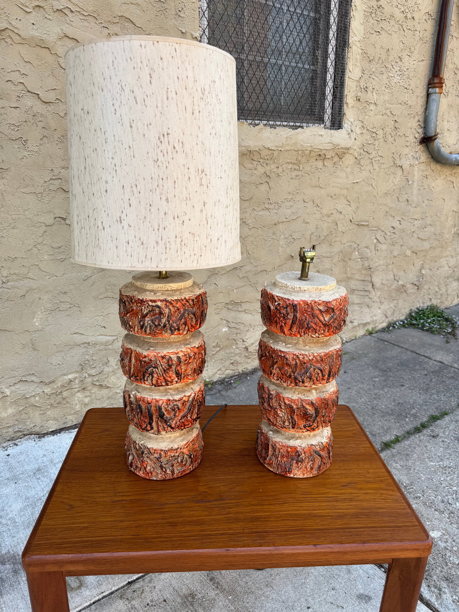 Pair of Vintage Bernard Rooke Ceramic Table Lamps, 1960s (1 of 7)