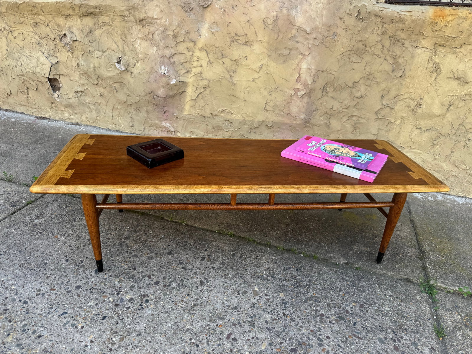 Mid-Century Modern Lane Acclaim Walnut & Fruitwood Coffee Table – 1960s (1 of 7)