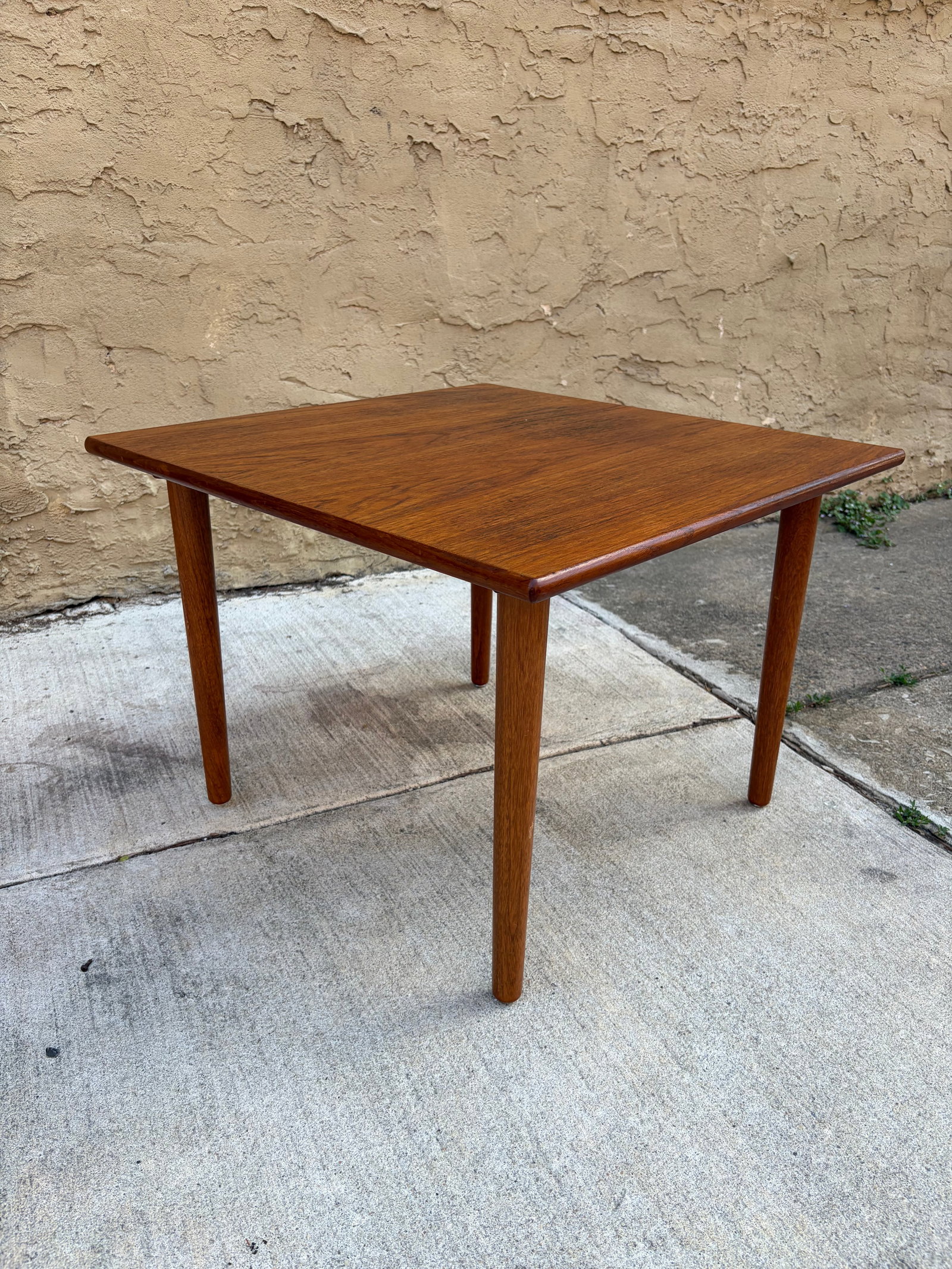 Mid-Century Danish Modern Teak Square Side Table (1 of 3)