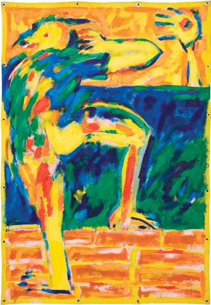 IVALD GRANATO - O OBSERVADOR (THE WATCHER) - BRAZIL: ARTIST - IVALD GRANATO TITLE - O OBSERVADOR (THE WATCHER) MEDIUM - Acrylic on Canvas SIZE (Metric) - 147 x 100 SIZE (IMPERIAL) - 57,87 x 39,37 in SIGNATURE - signed DATE OF CREATION - 1993 EXTRA - ART