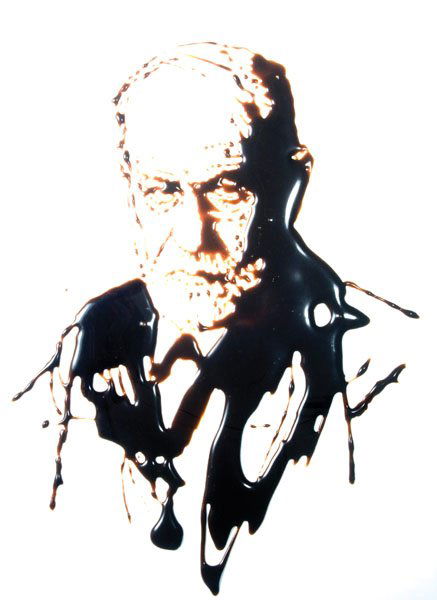VIK MUNIZ - SIGMUND FREUD (FROM PICTURES OF CHOCOL: ARTIST - VIK MUNIZ TITLE - SIGMUND FREUD (FROM PICTURES OF CHOCOLATE) MEDIUM - Cibachrome SIZE (Metric) - 100 x 80 cm SIZE (IMPERIAL) - 39,37 x 31,50 in SIGNATURE - signed DATE OF CREATION - 1997 EXTR