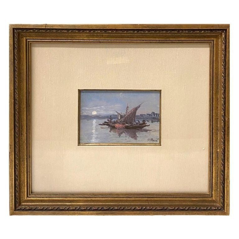 Paul Pascal 'Landscape': Title: Landscape with Gouache Artist: Paul Pascal Medium: Watercolor Dimensions: 14 1/4 inches high x 16 inches wide. Signed bottom right. Condition Report: The artwork is in good condition, showing n