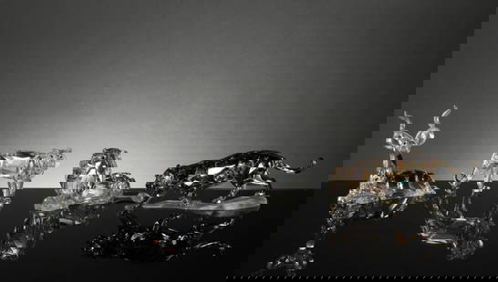 Swarovski Crystal Set of 4 Exquisite Wildlife Sculptures": "Swarovski Crystal Animal Statues Collection: Set of 4 Exquisite Wildlife Sculptures" Introduction:
Embark on a captivating journey through the wilds of nature with this exceptional set