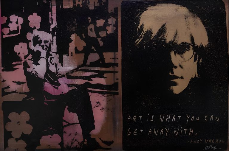 Gail Rogers - Original Andy Warhol Silkscreen: Artist: Gail Rogers
Title: Andy Warhol Hand-Pulled Silkscreen
Image Dimensions: 36 in. x 24 in.
Certificate Included Immerse yourself in the world of contemporary art with a Hand-