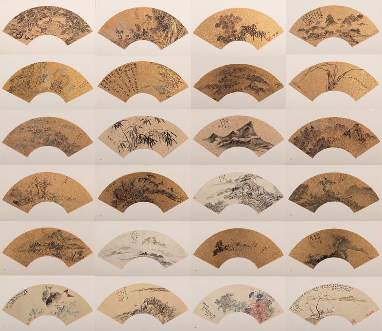 Wang Jiqian Mochan Mountain Villa: Vannotti Franco, Wang Jiqian - "Chinese Fan Paintings Collected in Mo Chan Villa" (Ventagli Cinesi Chinese Fans) Language: Italian & English bilingual Publisher: Corner Banca S.A. Lu