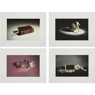 LYING OBJECTS (SET OF 4) by Laurie SIMMONS: offset lithograph, sheet size : 50.5x38.0 cm image size : 23.0x35.8 cm