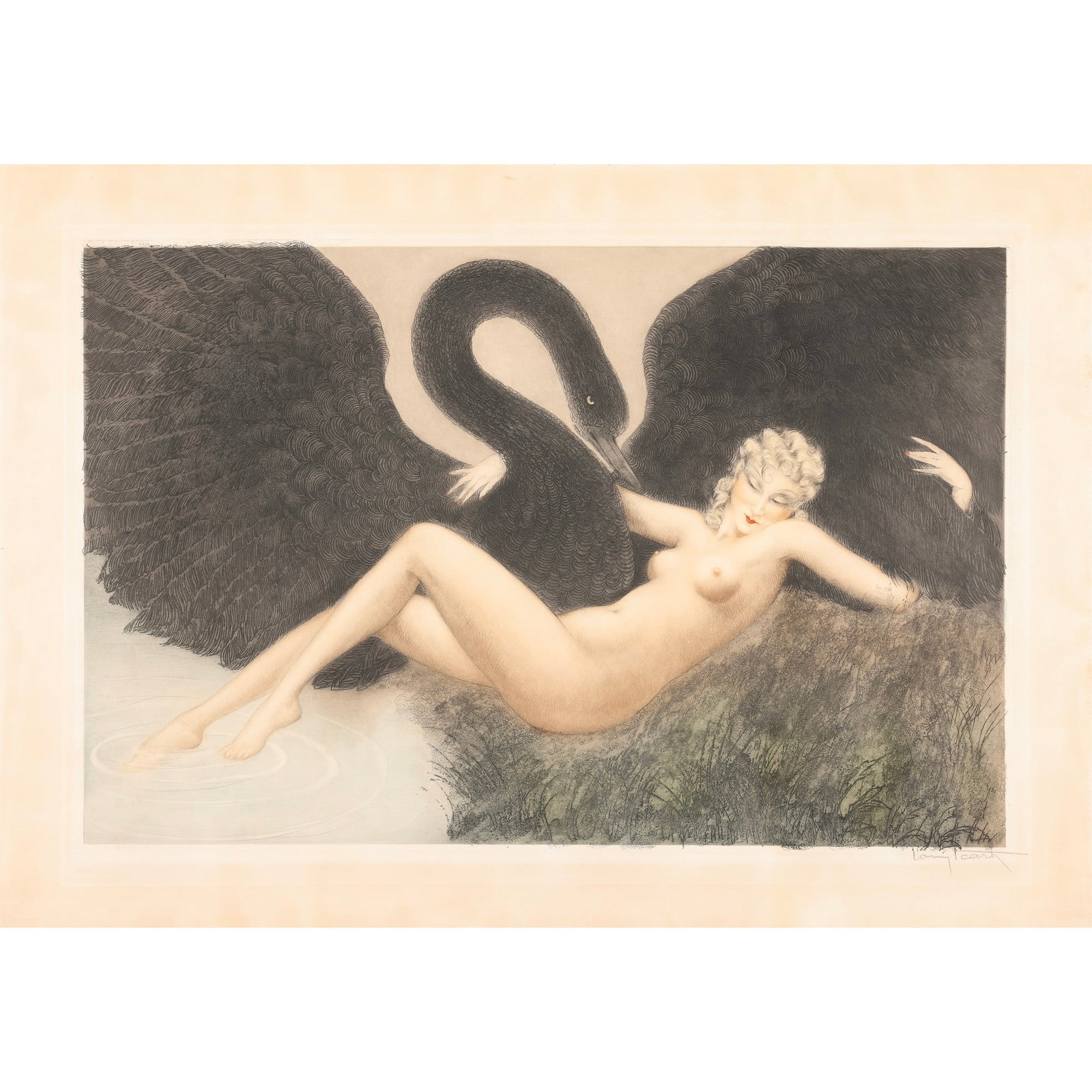 LEDA & THE SWAN by Louis ICART (1 of 5)
