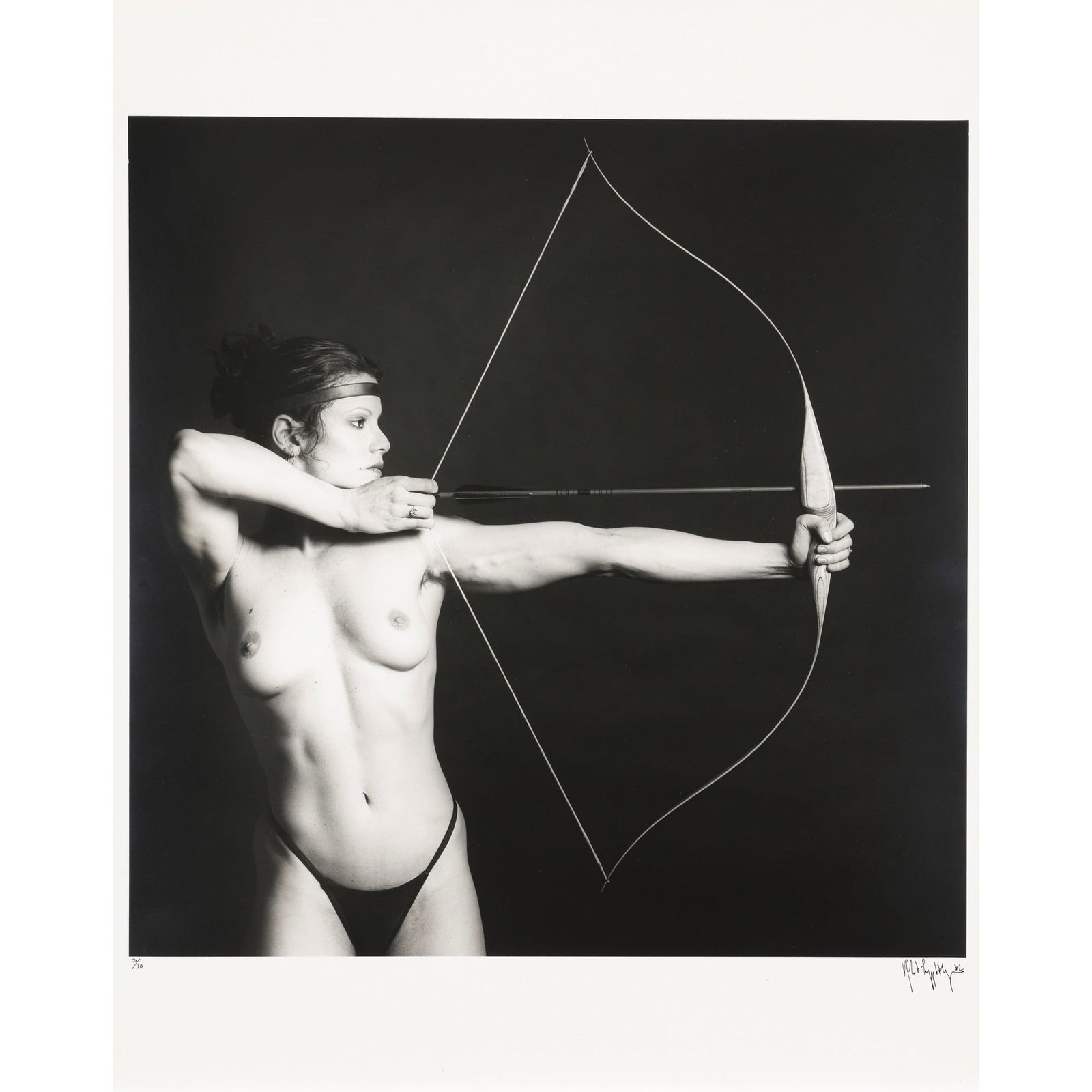 LISA WITH BOW AND ARROW by Robert MAPPLETHORPE (1 of 6)