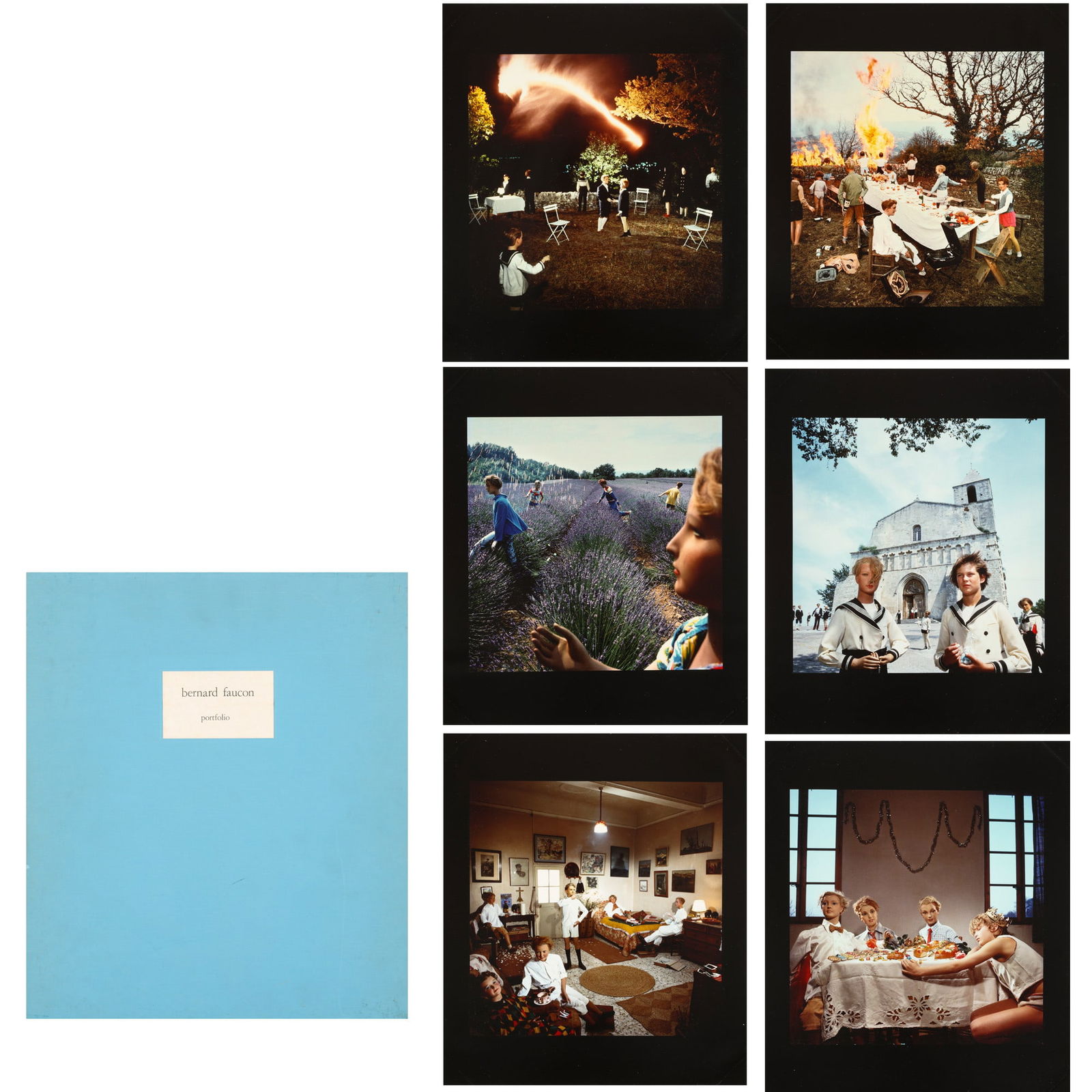 "PROFILE" PHOTO ALBUM by Bernard FAUCON: fresson print, a complete set of 6 prints, signed, dated and edition in the first page