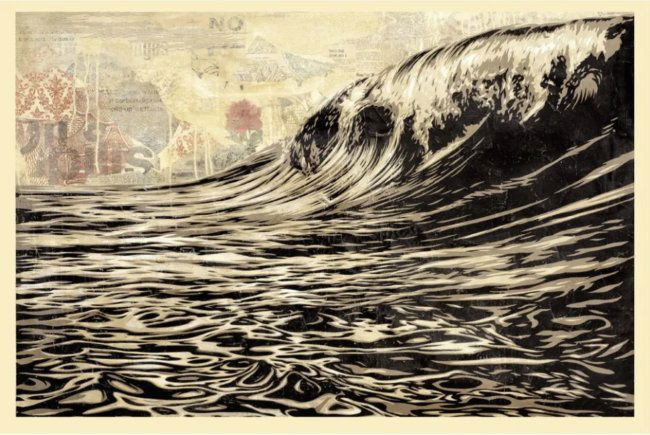 SHEPARD FAIREY - DARK WAVE (1 of 1)