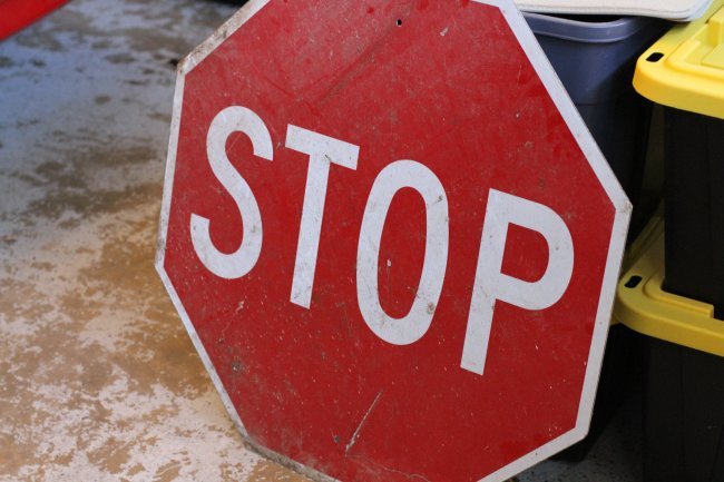 LARGE 30 INCH STOP SIGN: Large 30 inch Stop Sign.