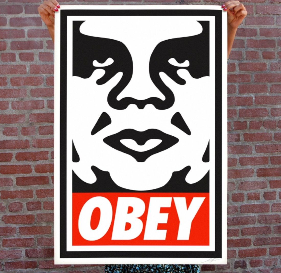 SHEPARD FAIREY -  OBEY ICON SIGNED OFFSET LITHOGRAPH (1 of 1)