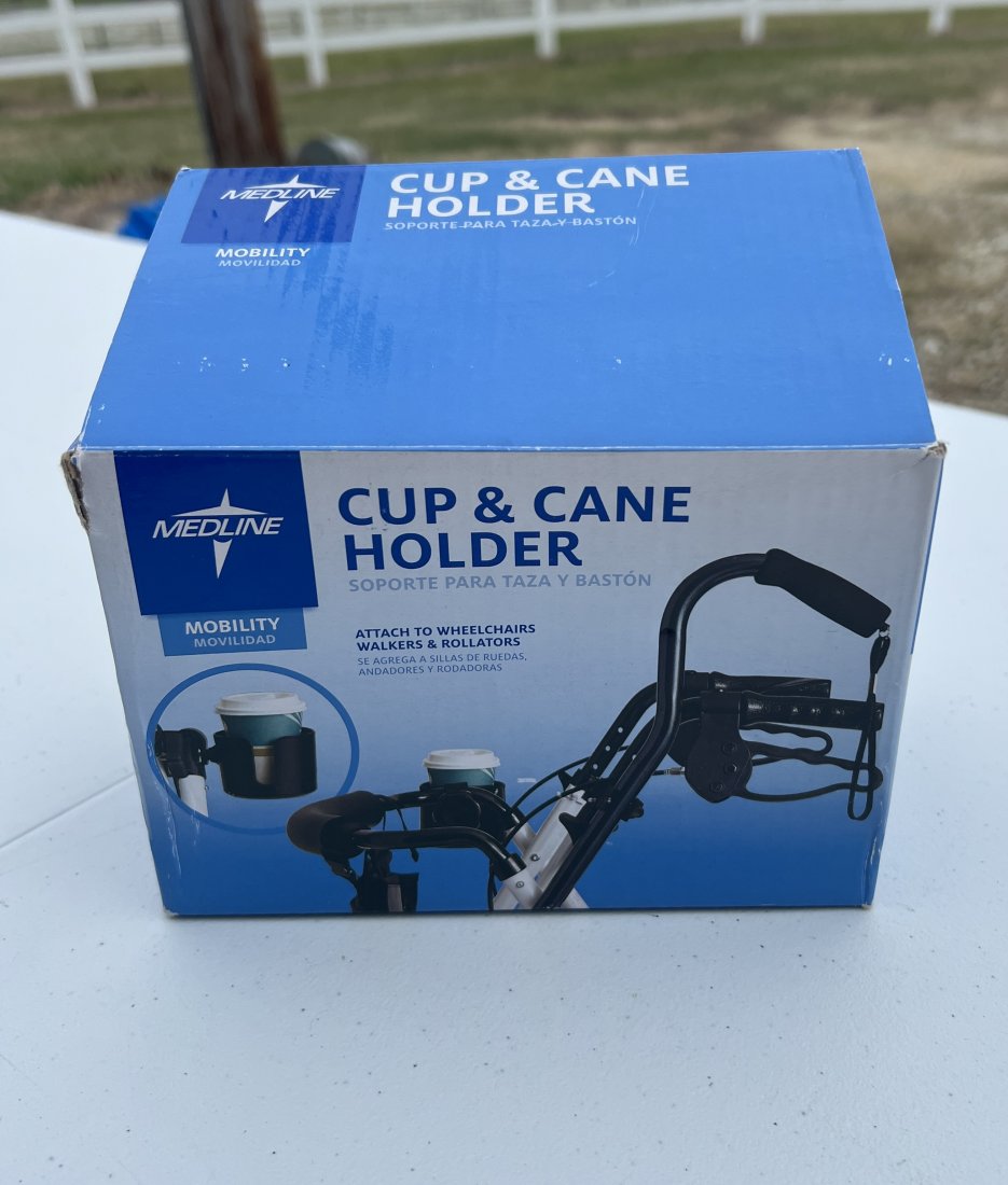 Medline Cup And Cane Holder New In Box Auction