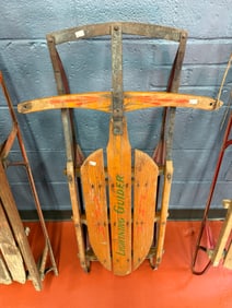 ANTIQUE WOOD SLED #2
